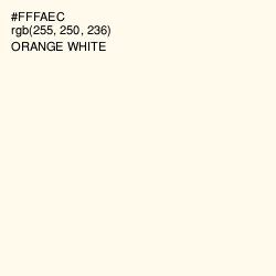 #FFFAEC - Orange White Color Image